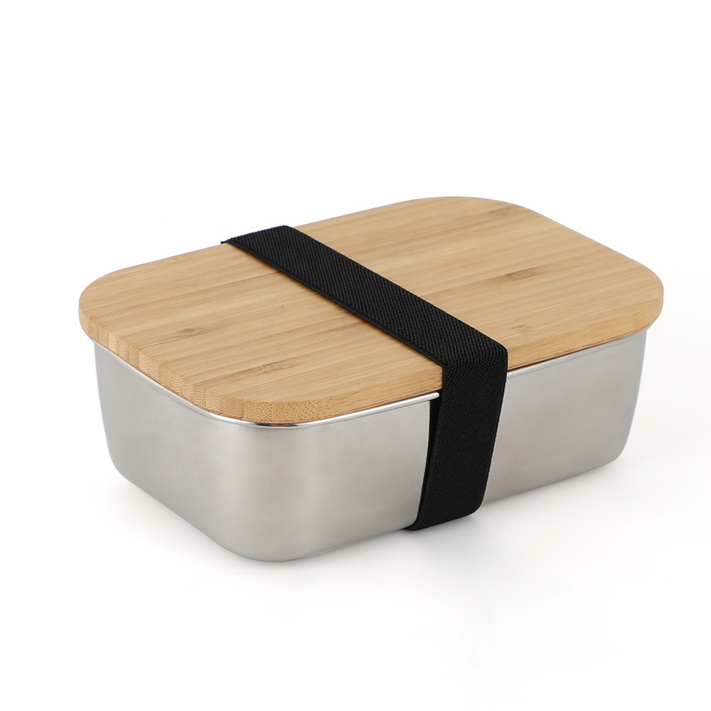 NICETY custom bamboo box школьный Ланч-бокс из нержавеющей стали с деревянными крышками custom bamboo products