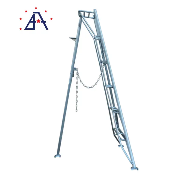 Multi Purpose Single-Rod Aluminium Step Ladder Adjustable Agricultural Ladder