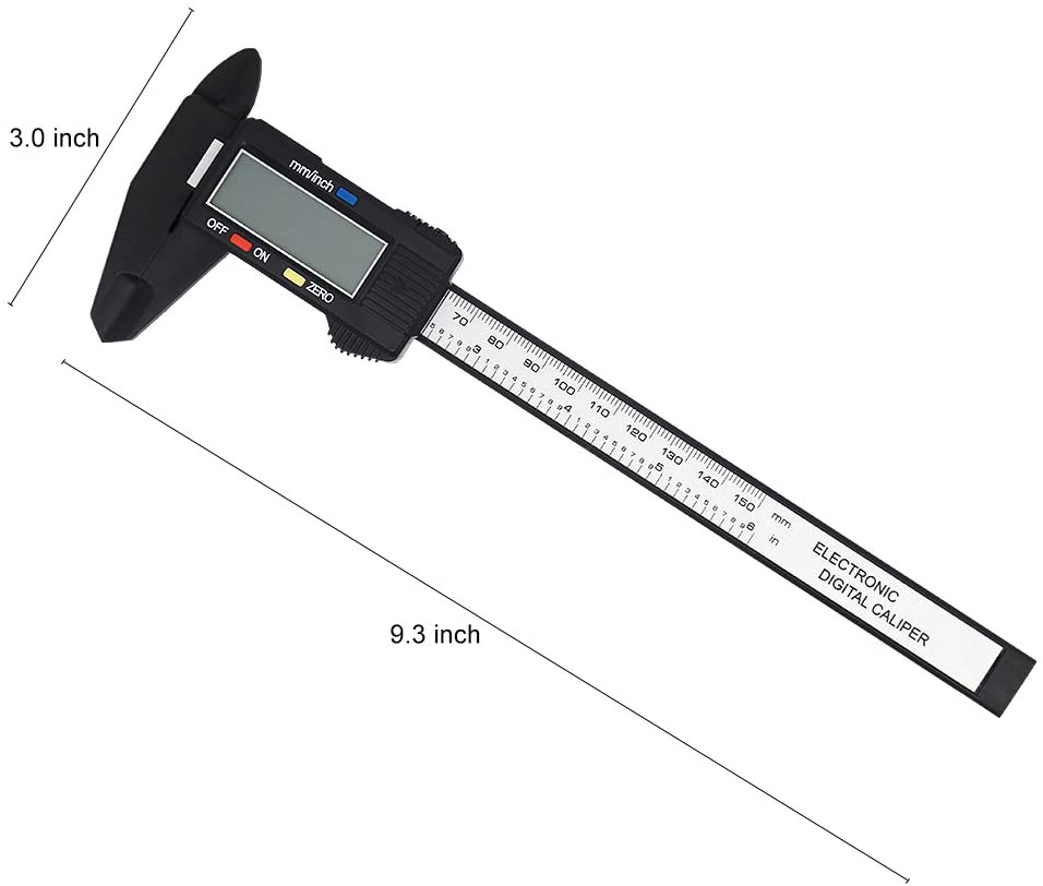 Digital Electronic Caliper With Lcd Screen, 0-6 Inch (About 0.0-15.2 Cm) Micro Caliper Measuring Tool Vernier Calipers