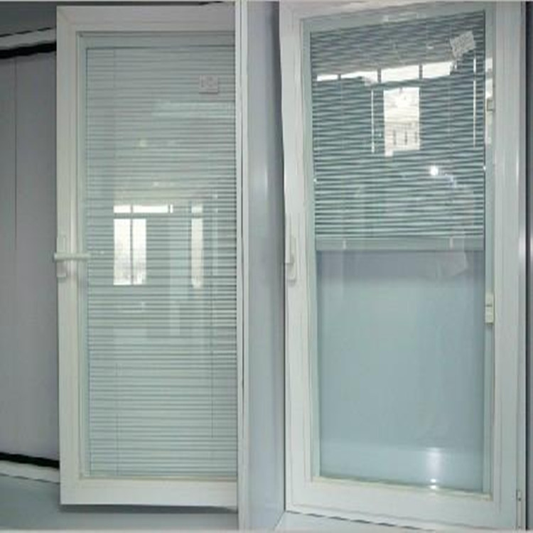 Aerial blinds Tempered glass blinds Aluminium windows Double-glazed