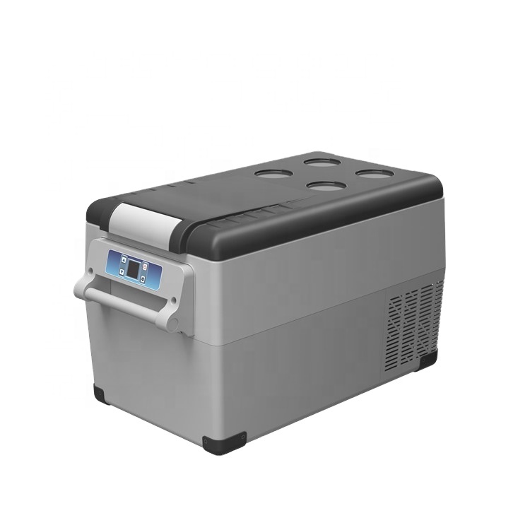 Alpicool 35L держатель чашки дизайн прочный универсальный интерьер LED свет 12В портативный автомобильный морозильник