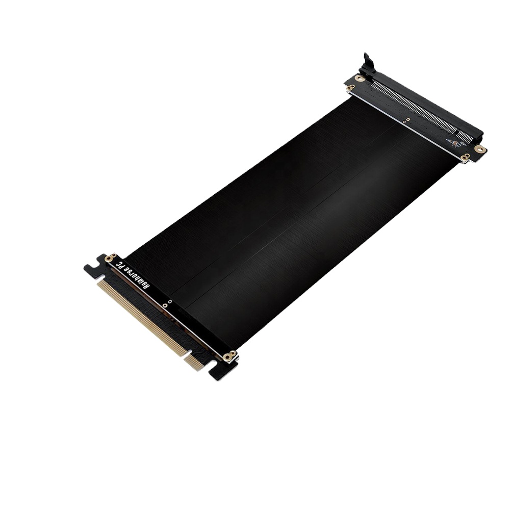 AsiaHorse Новинка PCIE 3,0 16x высокоскоростной гибкий удлинитель переходник кабельная карта удлинитель адаптер 200 мм (угол 180 градусов черный)