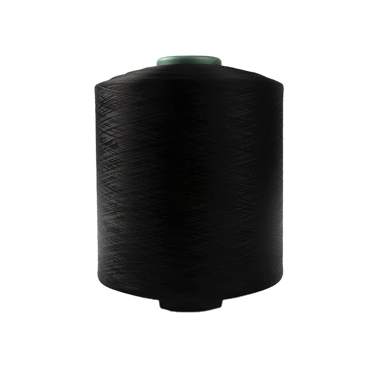 High Quality Black Dope Dyed Polyester Textured Yarn DTY