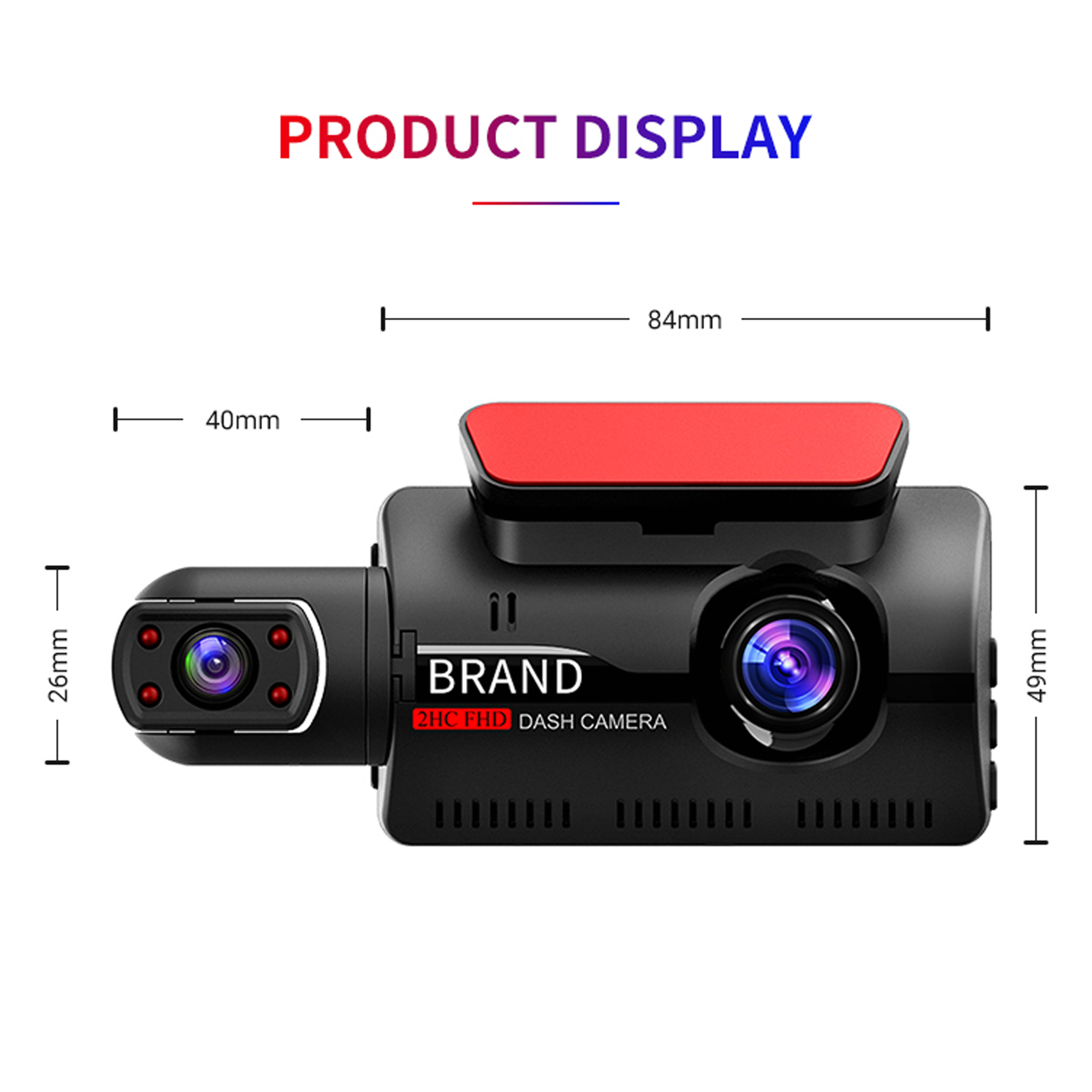 G60 Classic Version Hidden 1080p Mini Dual Lens Dash Cam Car Black Box