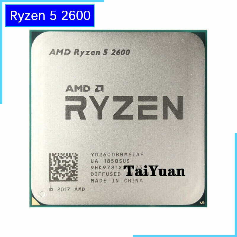 Процессор AMD R5 2600 R5 2600 3,4 ГГц шестиядерный двенадцатипоточный ЦПУ YD2600BBM6IAF разъем AM4