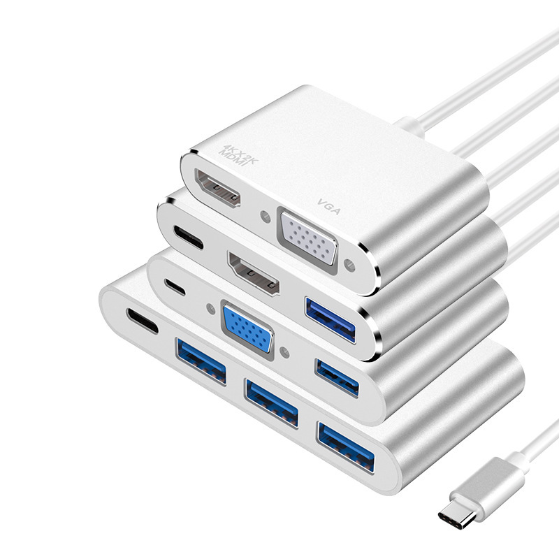 Концентратор usb type c на VGA 3,0 PD HDMI mini dp Дисплей порт Displayport 4 3 типа 2 в 1 переходник-конвертер