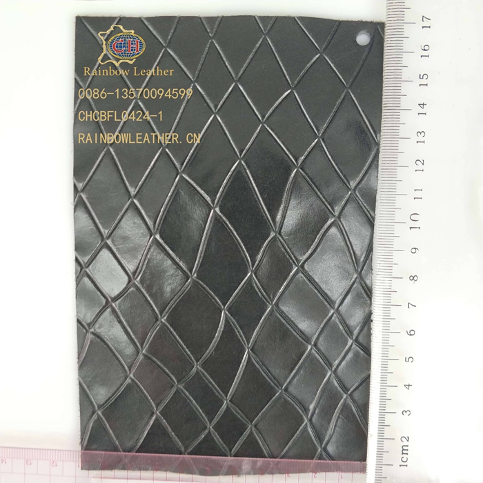 CHCBFL0424-1, хорошее качество, черная тисненая сетка, овечья кожа, натуральная кожа, для обуви и сумок
