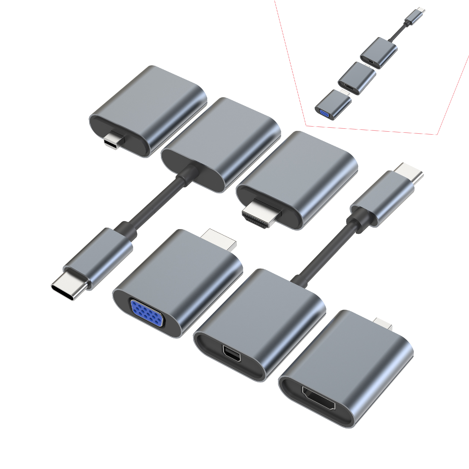 ТВ-преобразователь hdtv, док-станция ethernet с поддержкой nintendo switch, кабель type-c для hdmies, адаптер usb3 vga и usb pd