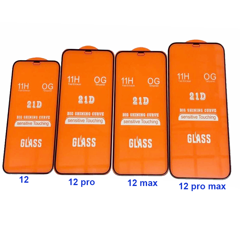 21d 9d Заводская оптовая продажа для iphone 12 защита экрана 21d 9d для iphone 12 11 закаленное стекло для iphone xs x pro max xr 8 7 6