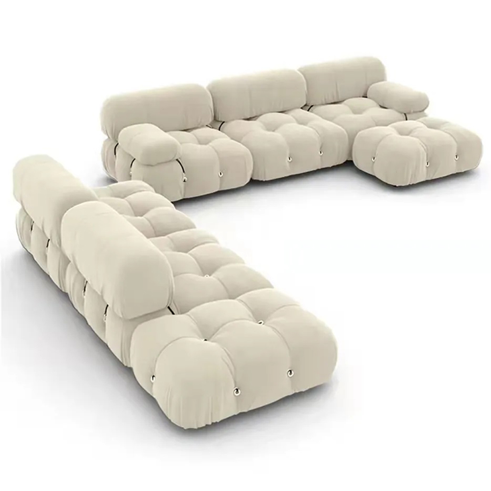 Modern Living Room Sofas Recliner Living Room Furniture Sets CARLOF Sofa Boucle Teddy Fabric Sectional Modular Leisure Velvet