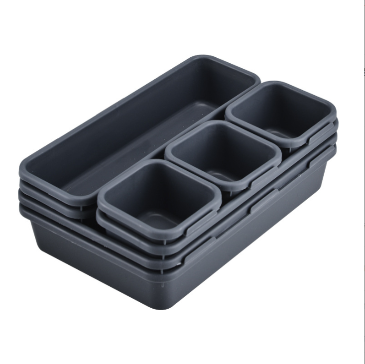 2023 Hot Sell Foldable Self Pantry Containers Storage Organizer Set 8 Pieces Small Food Container for Decoration