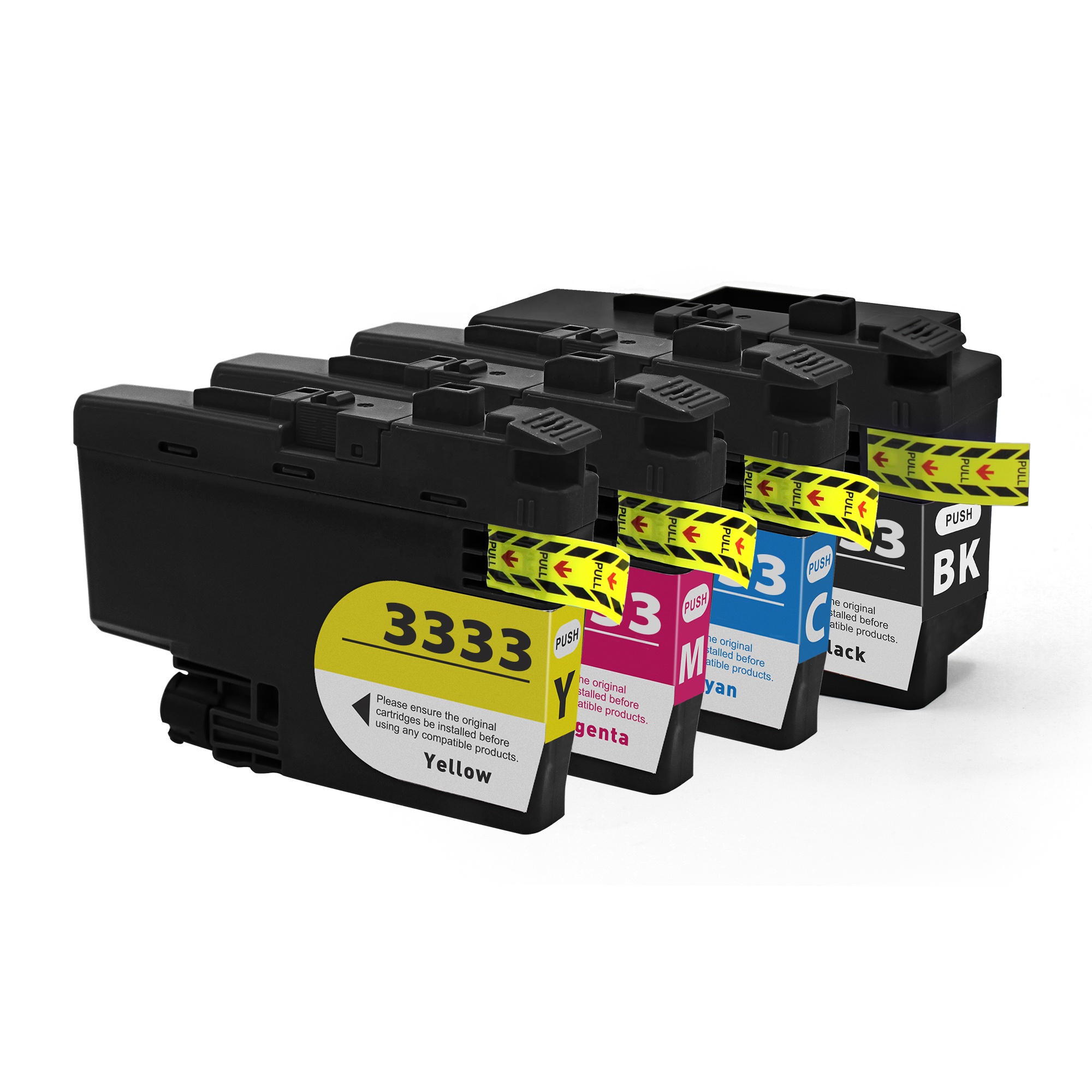 LC3333 чернильный картридж совместимый для brother использовать в DCP-J1100DW / MFC J1300DW принтер быстро сухой пигмент для подлинной цены хорошее