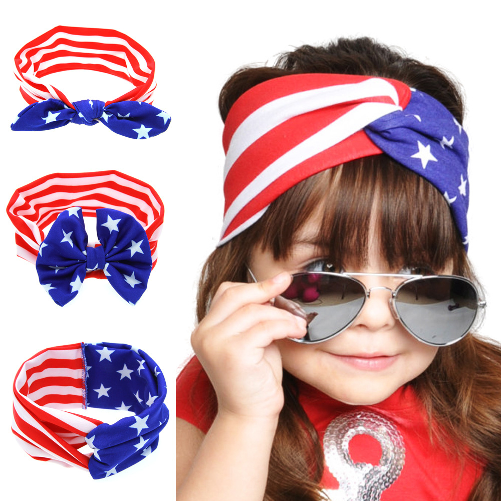 Forth of July аксессуары для волос для маленьких девочек украшения ленты заколки для волос для девочек