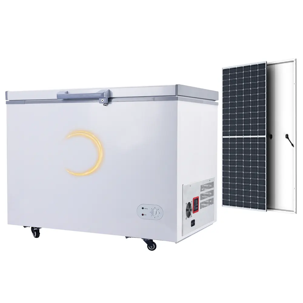 2022 New Model 308 litres freezer dc 12 24 freezer off grid with solar power practical