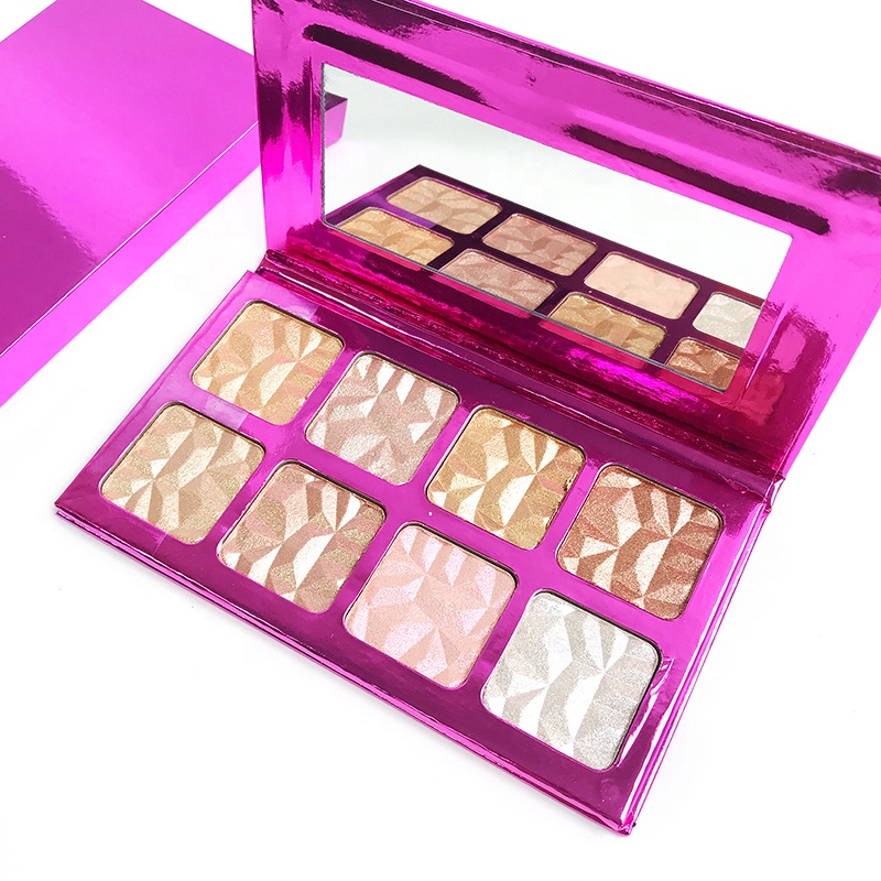 Private label gold highlighter makeup glow illuminator shimmer make up highlighter