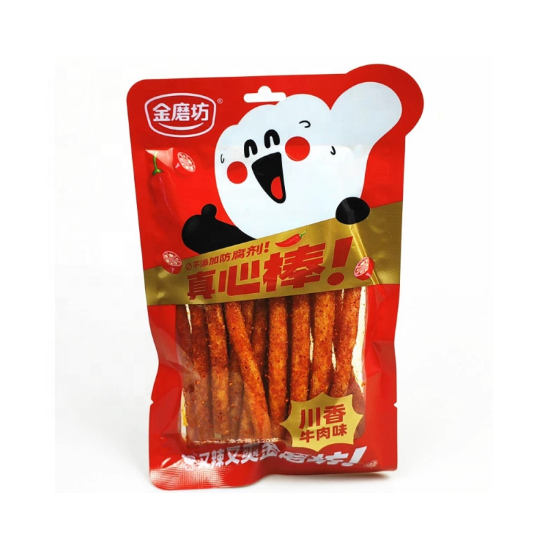 China Wholesale Snack Food 120g Latiao Bar Delicious Instant Spicy Snack Grain Spicy Strip Latiao Snack