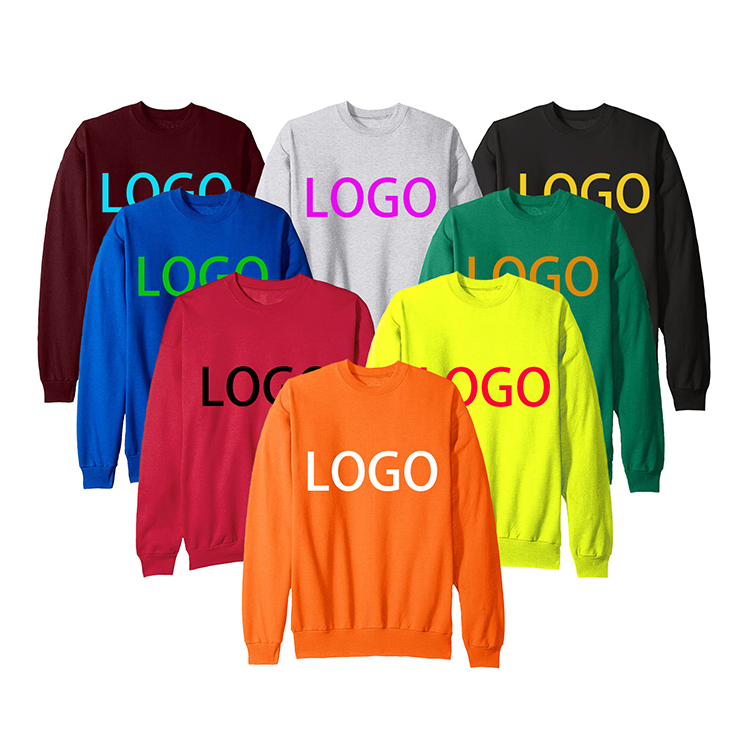 Fashion Wholesale Custom Men Pullover French Terry Crewneck Sweatshirt