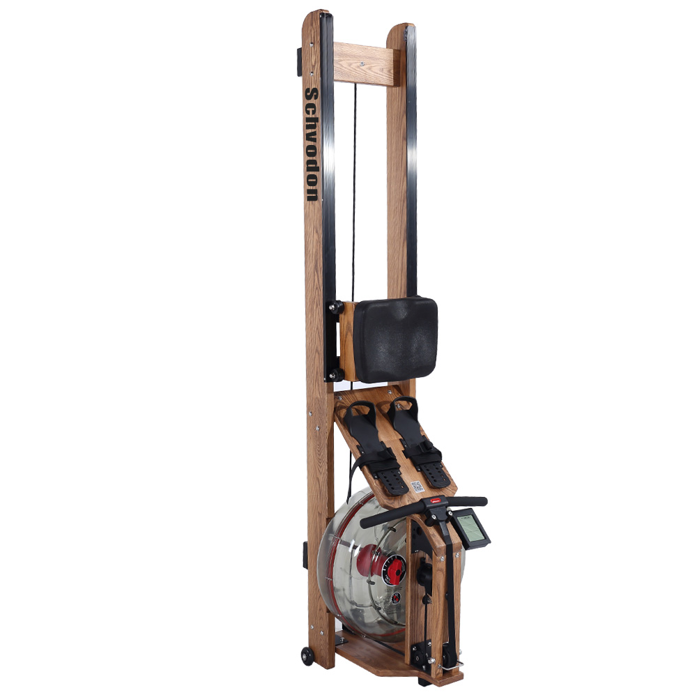 cheap price home gym head ash wood solid wooden water rowing machine woodmachine