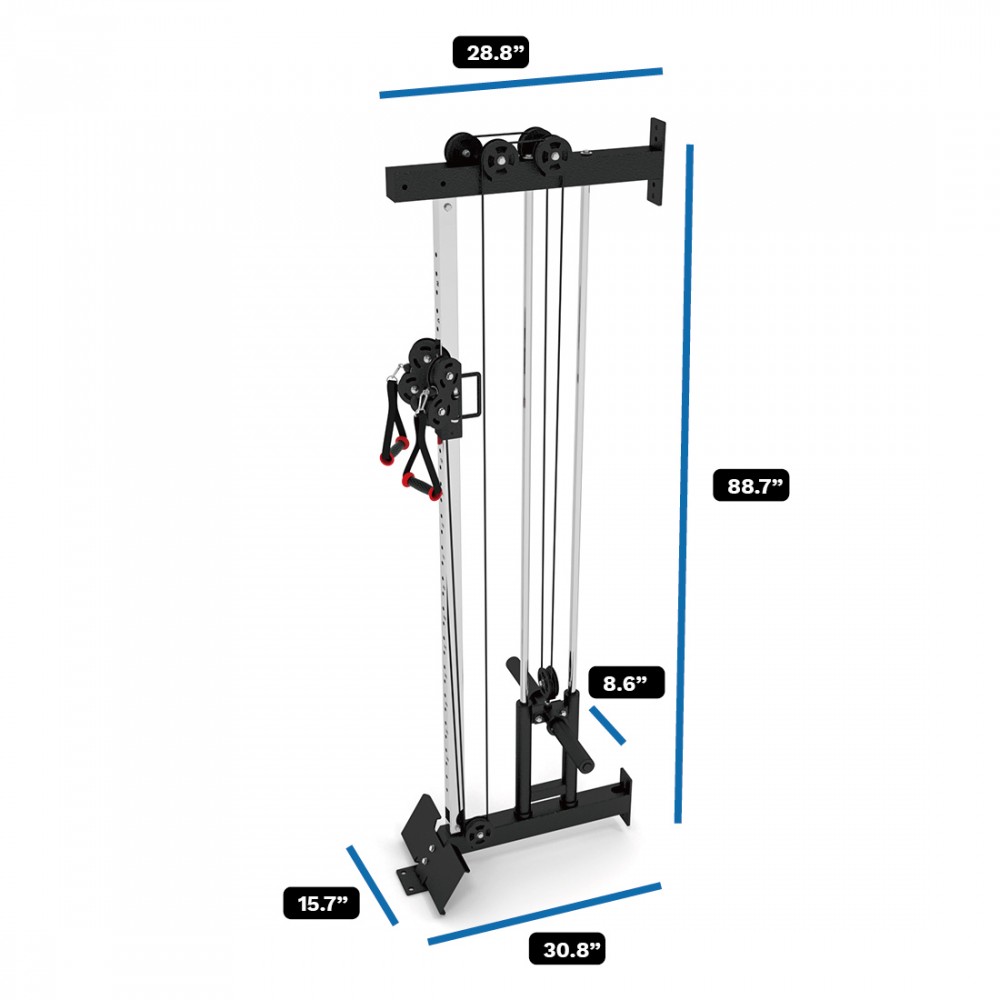 Crossmax Fitness Equipment Lat Pulldown and Low Row Gym Cable Machine