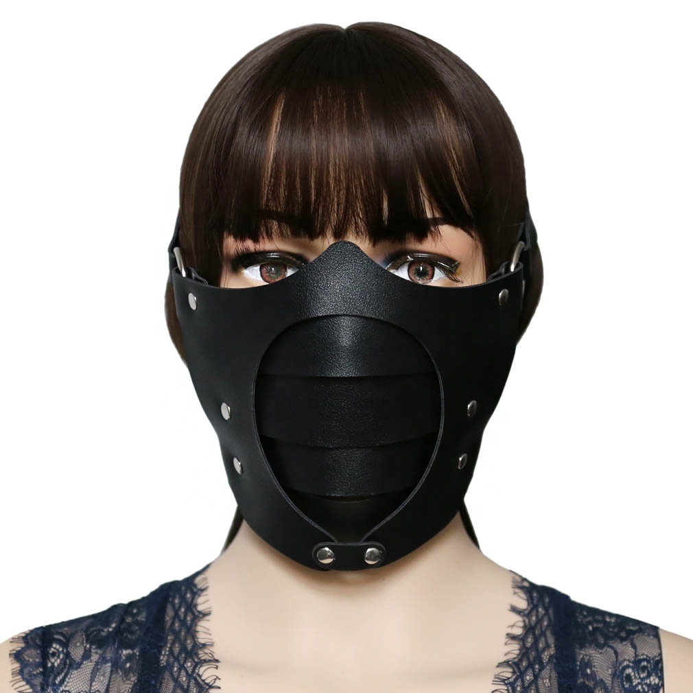 Punk Simple Personality Multi-Layer Leather Adjustable Mask Party Costume Ball Women Men Decorative Eye Mask Fashion Accessories