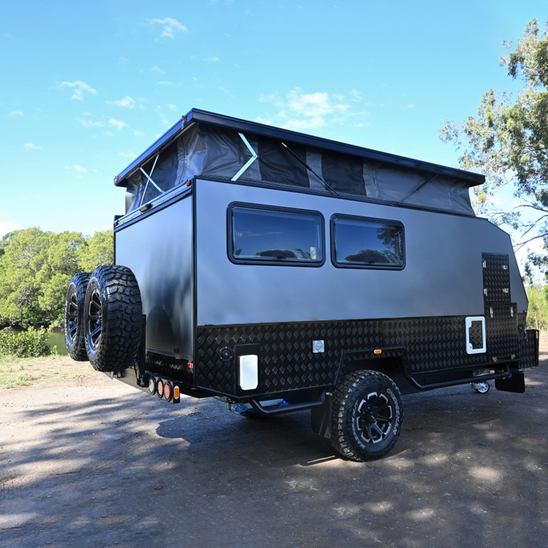 Роскошный компактный Гибридный трейлер Ecocampor 2021, 13 футов, трейлер для кемпинга с 4 койками, распродажа