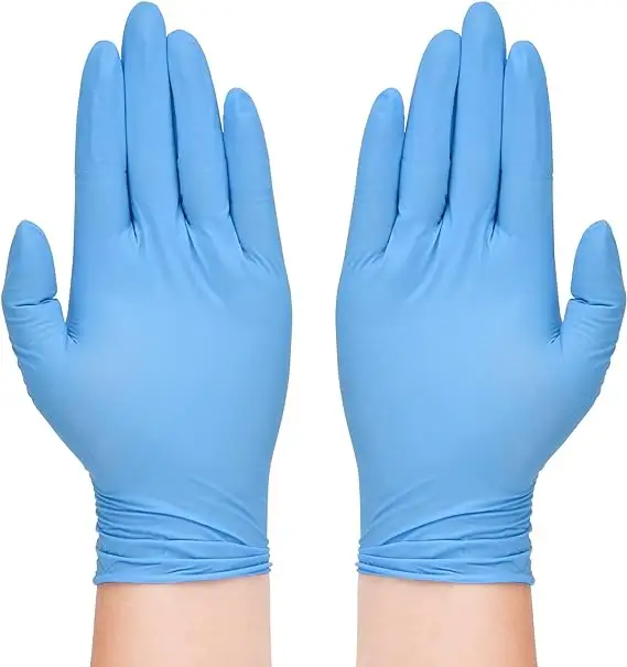 Нитриловые перчатки, без порошка, медицинский каучук/перчатки с нитриловым покрытием, перчатки без порошка, пищевые