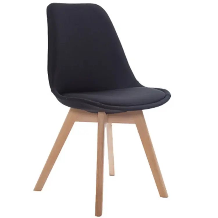 Free Sample Modern Home Furniture Design Plastic New Wood Style Gross Tulip Wooden Legs Chair Wholesale Cheap Dining Room Chairs