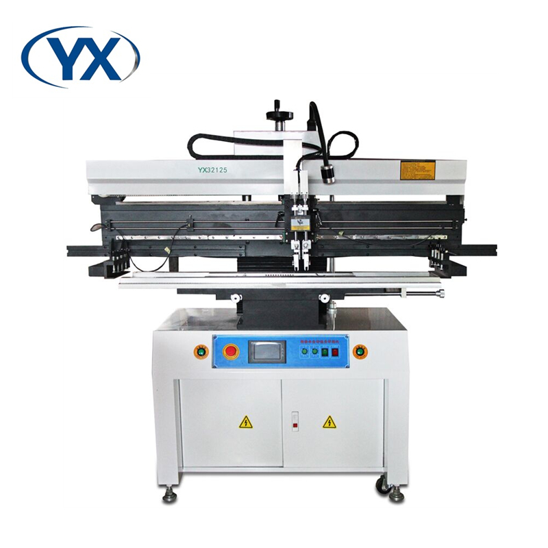 Solder Paste Printer SMT Assembly Line Semi-Automatic PCB Stencil Printer YX32125 LED Production Line Machine