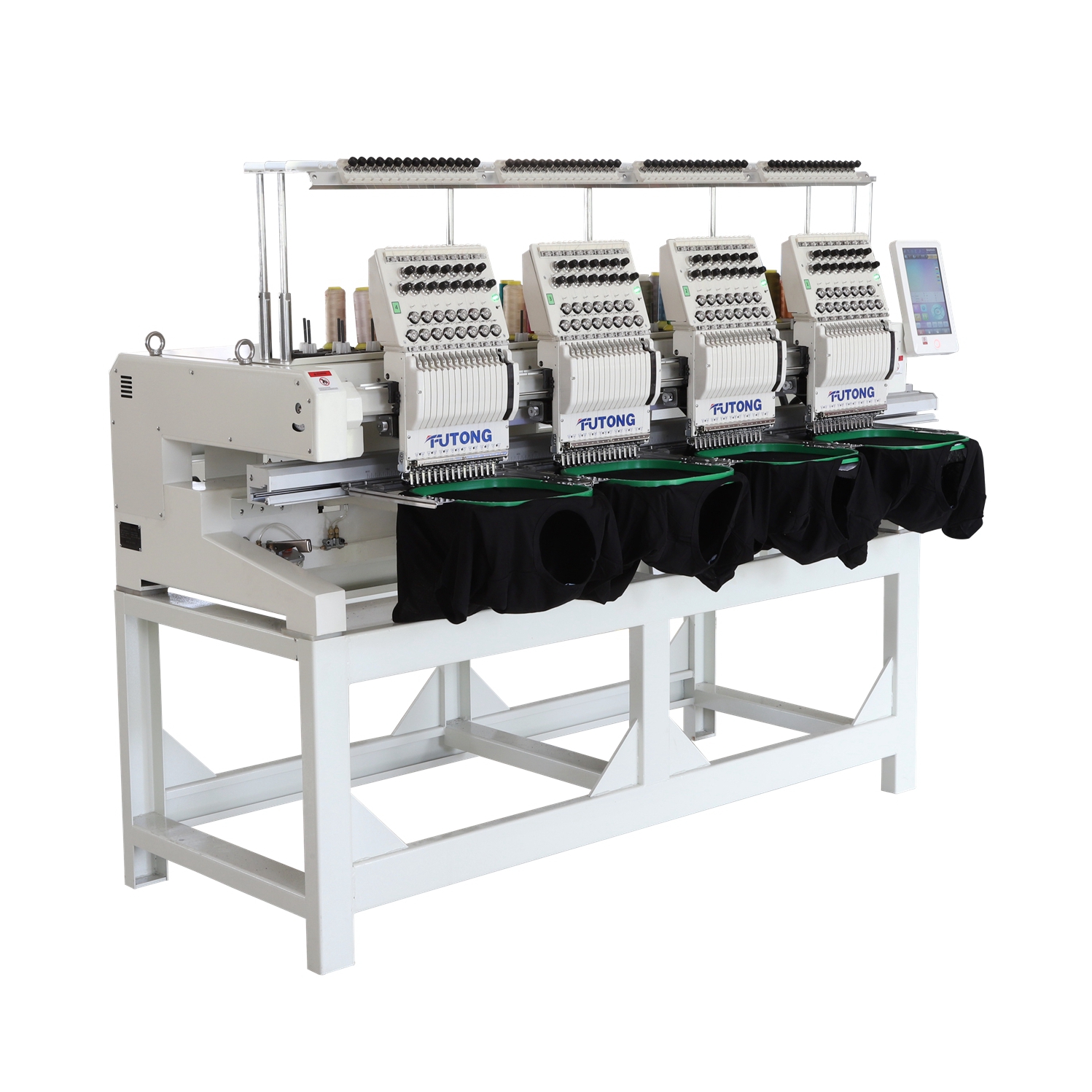 FT-CT1504H компьютеризированная машина высокой скорости вращения 4 головки плоская шляпа футболка вышивальная машина для дизайн магазина