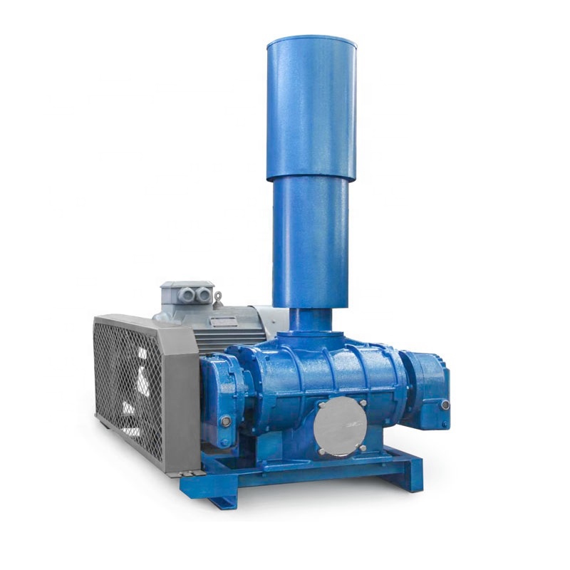 Shrimp pond use electric three lobe roots blower/roots rotary lobe blower