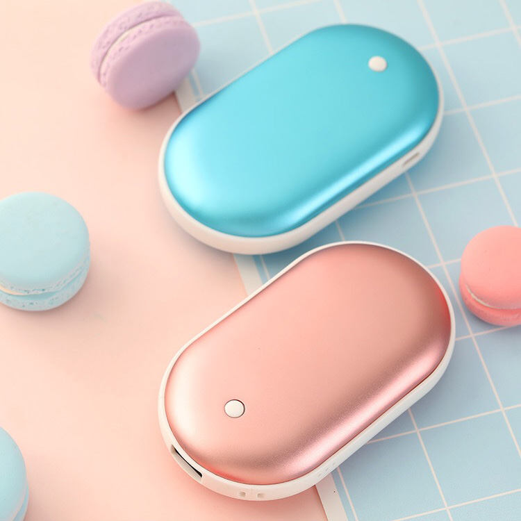 Mini Portable Hot Hands Hand Warmer USB Rechargeable 5000mAh Power Bank Hand Warmer