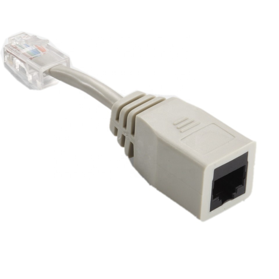 Rj45 кабель зарядного устройства ПВХ белого цвета