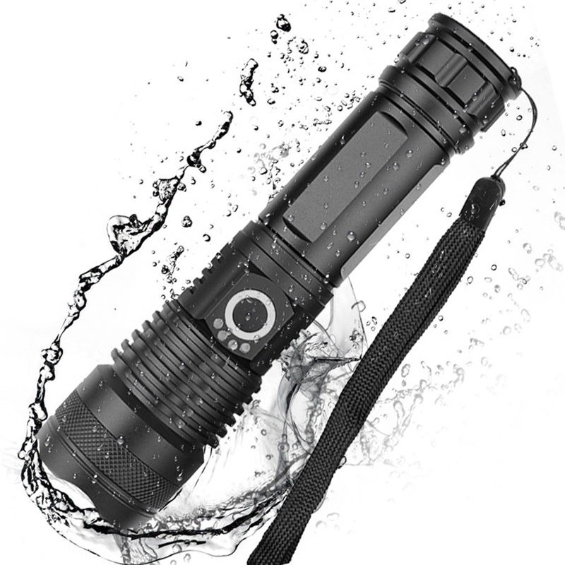 Новинка 2020, водонепроницаемый перезаряжаемый тактический фонарик USB 18650 26650, мощный масштабируемый супер-яркий светодиодный фонарик XHP50