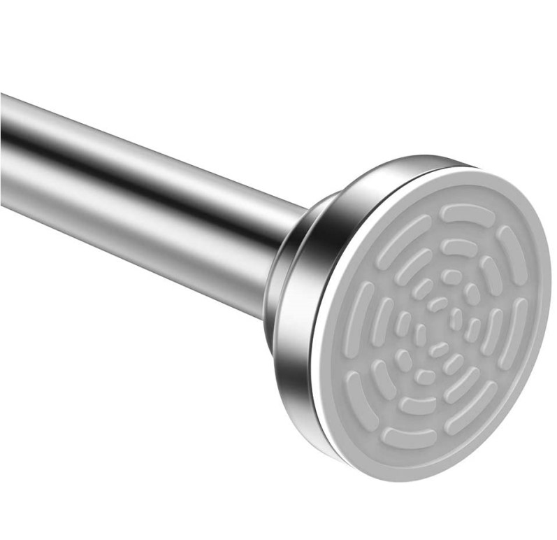 Premium 304 Stainless Steel Anti-Slip No Drilling No Rust Never Collapse Shower Curtain Rod