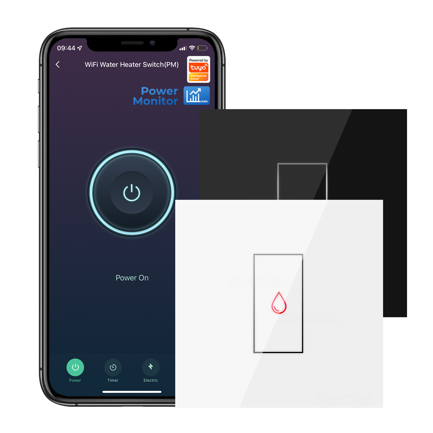 SMATRUL 20A питания (стандарт ЕС) монитор Tuya Smart Wifi водонагреватель бойлер переключатель кондиционера выключатель света для Alexa Google Home