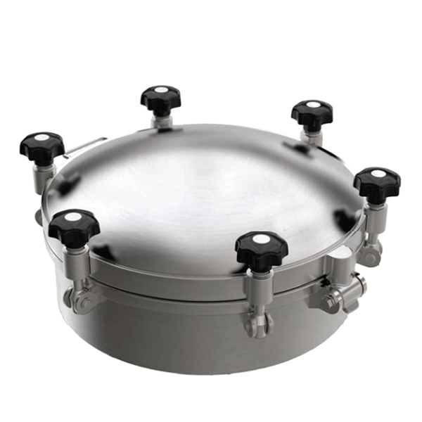 Buy Stainless Steel Pressure Vessel Sanitary Round Pressure Manhole Cover