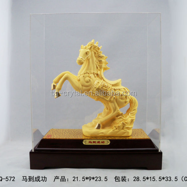 Factory Direct Sales--Golden Running Horse Statue, Holiday Gifts
