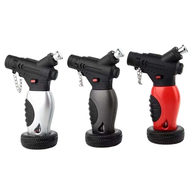 New Pocket Lighter Cigarette Smoking Accessories Flame Gun BBQ Heating Ignition Butane Camping Welding Gas Torch Lighters Cigar