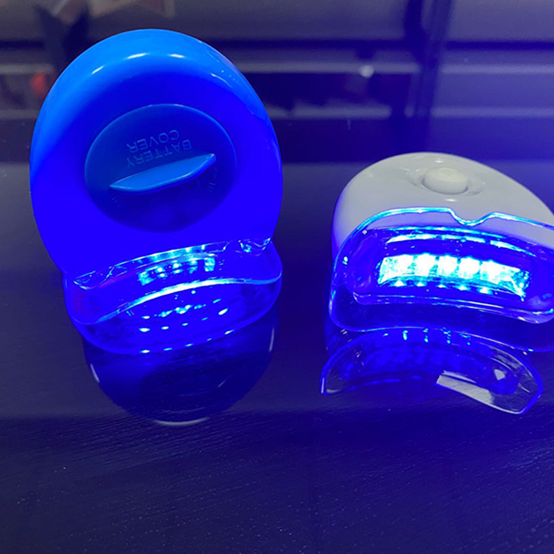 Waterproof Mini Led Light Teeth Whitening Device Battery Home Teeth Whitening Kit Dental Bleaching Tooth Whitener