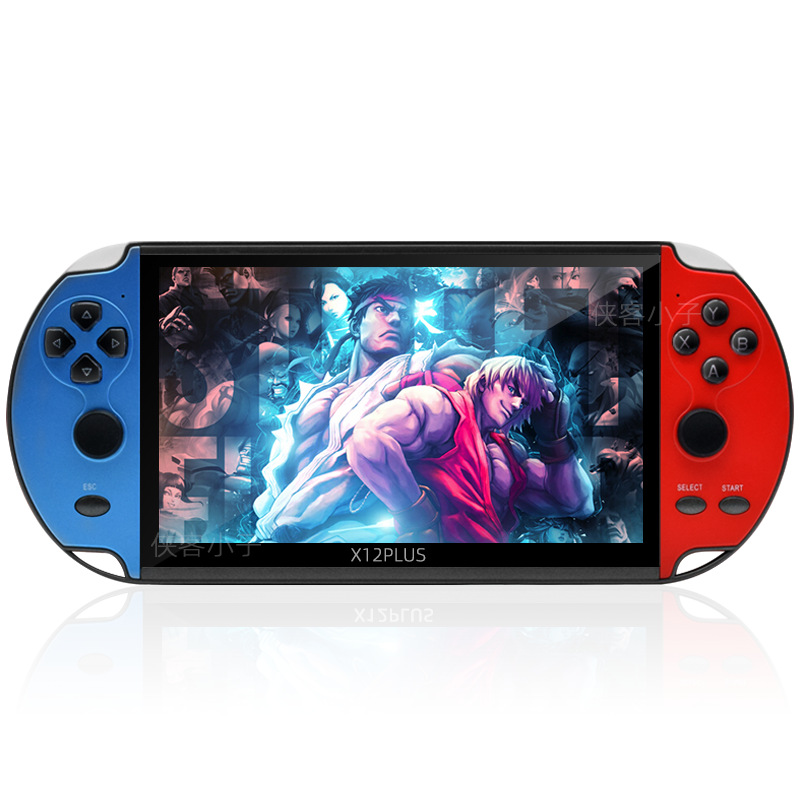 X12 Plus Handheld Game Console 10000 Games 7 Inch Hd Screen Classic Video Game Player Support Tv Output Gift For Kids Adult