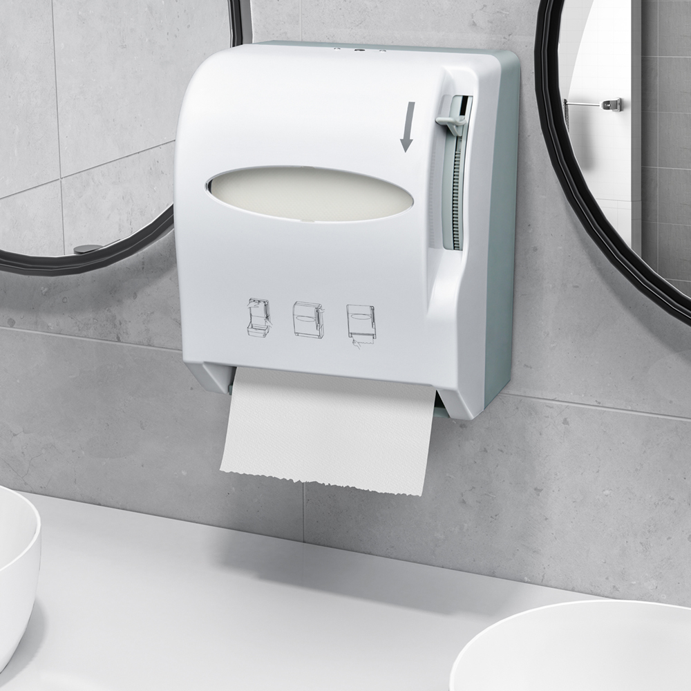 2023 Hot Sales Paper Towel Dispenser Wall Mount Adhesive No Drilling or Screws Installation Commercial Hand Towel Dispenser