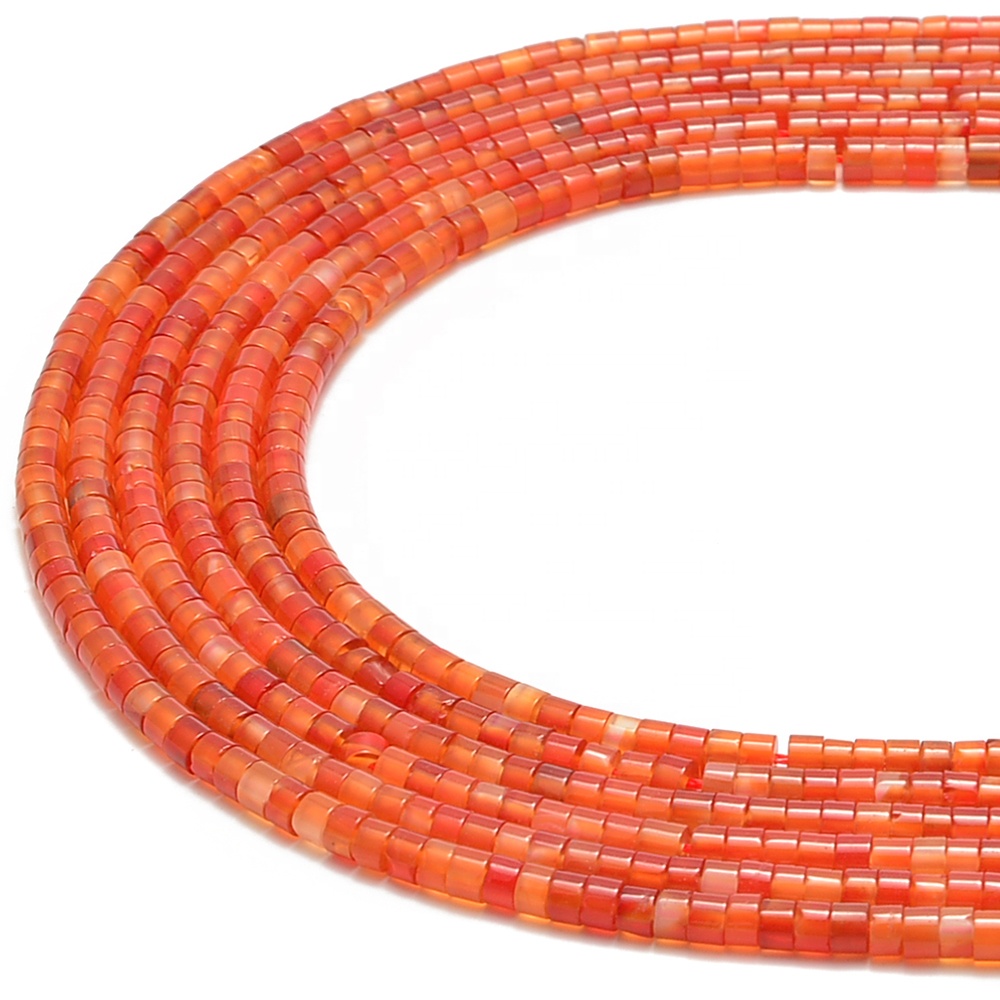 2x3 мм 2x4 мм, браслет Heishi в форме диска сердолика, бусины heishi