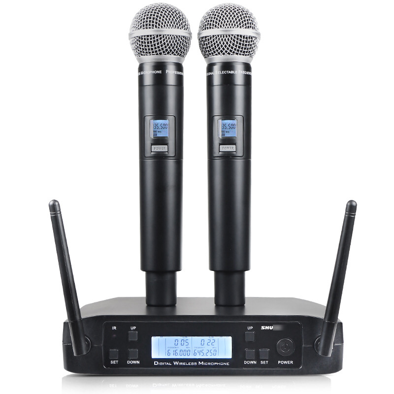 Двухканальный Ручной беспроводной микрофон Shure GLXD4 SM58 Uhf с большим радиусом действия по низкой цене