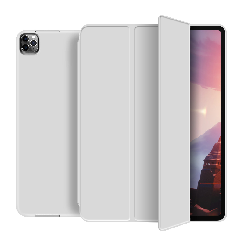 Новый мягкий силиконовый чехол для iPad 2020 Pro 11 тонкий легкий умный чехол с подставкой