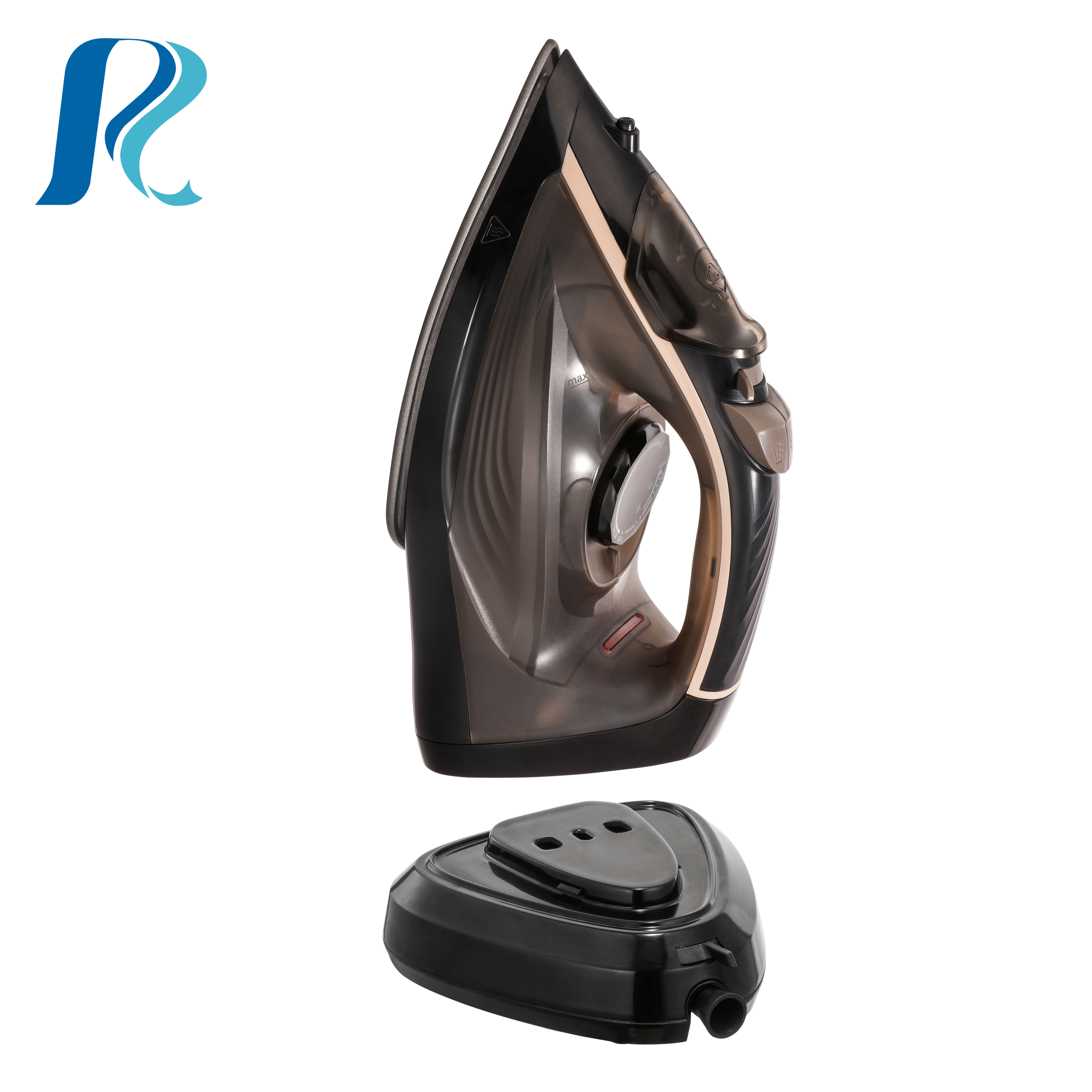 NEW design cordless steam iron 2600W High Power clothes ironing electric handle dry spray flat steam irons DM-2268B