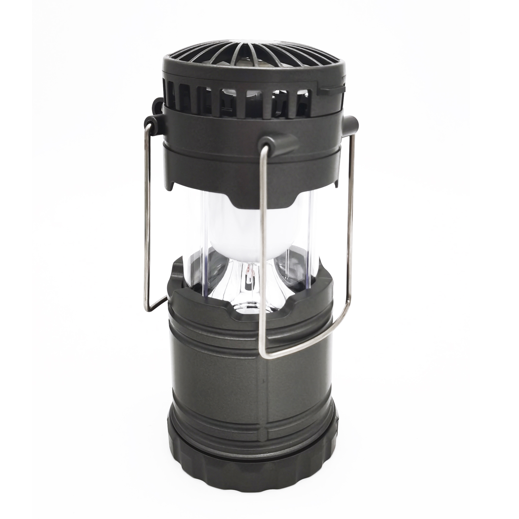 Small Multi-function LED Light Mini Electric Camping Lantern With Fan For Hiking, Camping