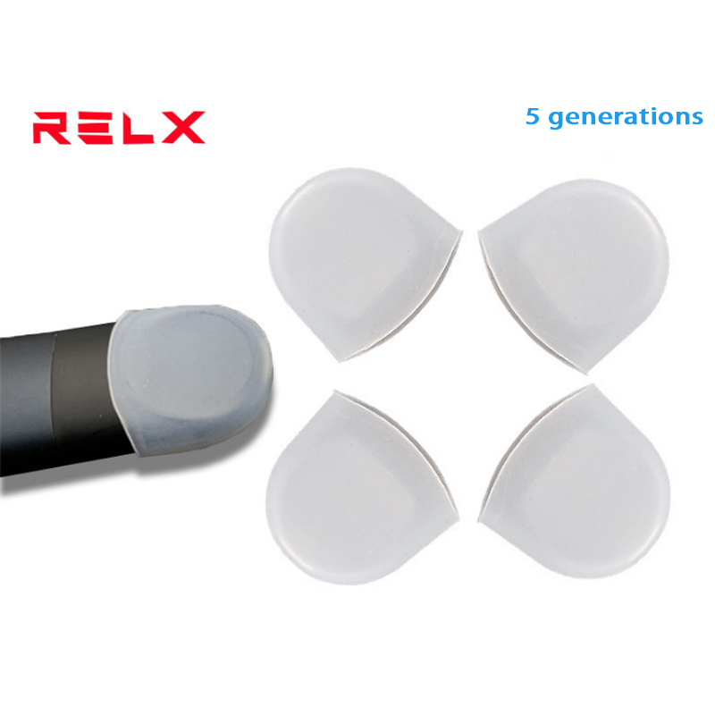 Силиконовая одноразовая тестовая насадка RELX с гравировкой, 5 наборов, неограниченная проверка, расслабляющий силикагель, фантомная всасывающая насадка, защита для рта