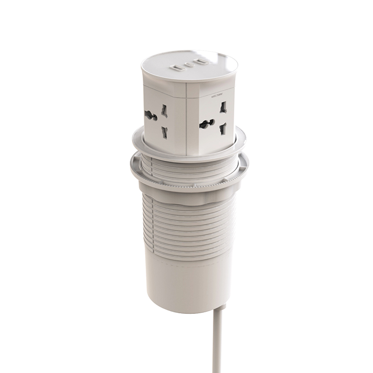 Настольная розетка многослойная с удлинителем британского стандарта usb умная Выдвижная электрическая выдвижная кухонная розетка