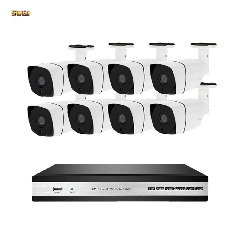 Swgj интеллигентая (ый) 8-канальный 1080p NVR kit камера охранного видеонаблюдения для контроля система камеры системы sycurity