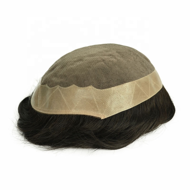 Good Quality Natural Hairline Man Wigs Hair System Natural Human Hair Toupee For Men